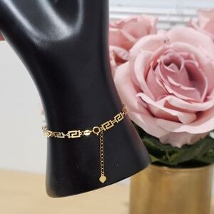 18k Real Saudi Gold Bracelet Size 6 - 7 Incl Extender